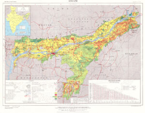 Carte de l'Assam de 2005.