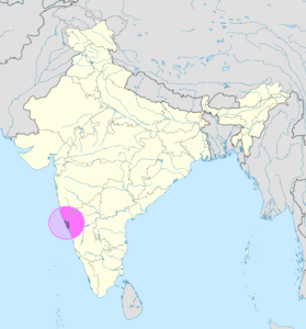 Carte de localisation de Goa.