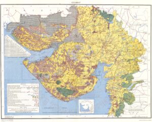 Carte du Gujarat de 2001.