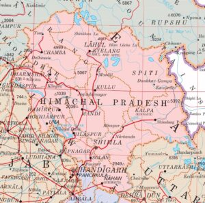 Carte du Himachal Pradesh