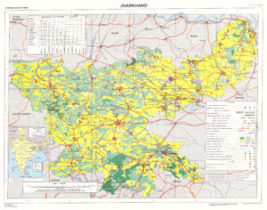 Carte du Jharkhand de 2009.