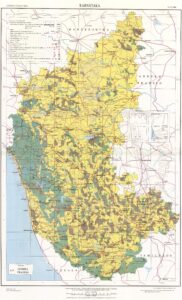 Carte du Karnataka de 1998.