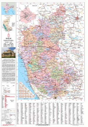 Carte du Karnataka