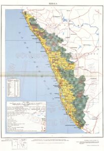 Carte du Kerala de 1999.