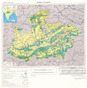 Carte du Madhya Pradesh de 2007.