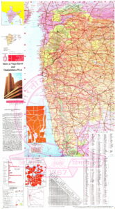 Carte du Maharashtra occidental.