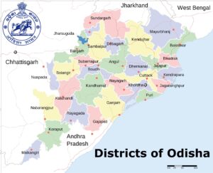 Districts de l'Odisha.