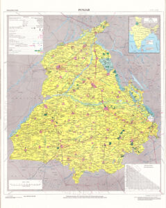 Carte du Pendjab de 2008.