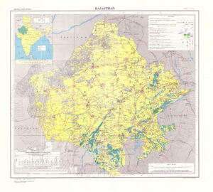 Carte du Rajasthan de 2006.