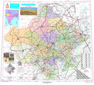 Carte du Rajasthan