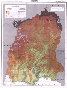 Physiographie de l'État du Sikkim.