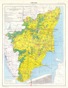 Carte du Tamil Nadu de 2000.