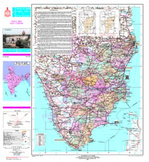 Carte du Tamil Nadu