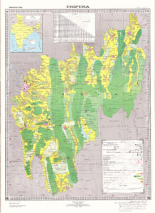 Carte du Tripura de 2007.