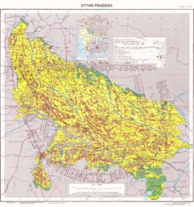 Carte de l'Uttar Pradesh de 2006.