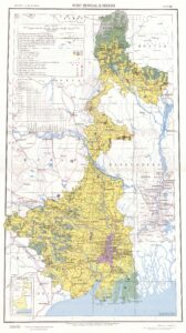 Carte du Bengale-Occidental et du Sikkim de 1999.