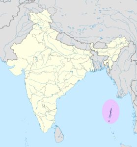 Carte de localisation des îles Andaman-et-Nicobar.