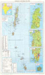 Carte des îles Andaman-et-Nicobar de 2004.