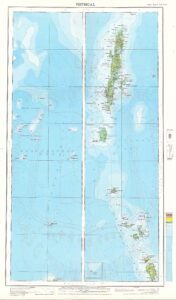 Carte topographique des îles Andaman-et-Nicobar.