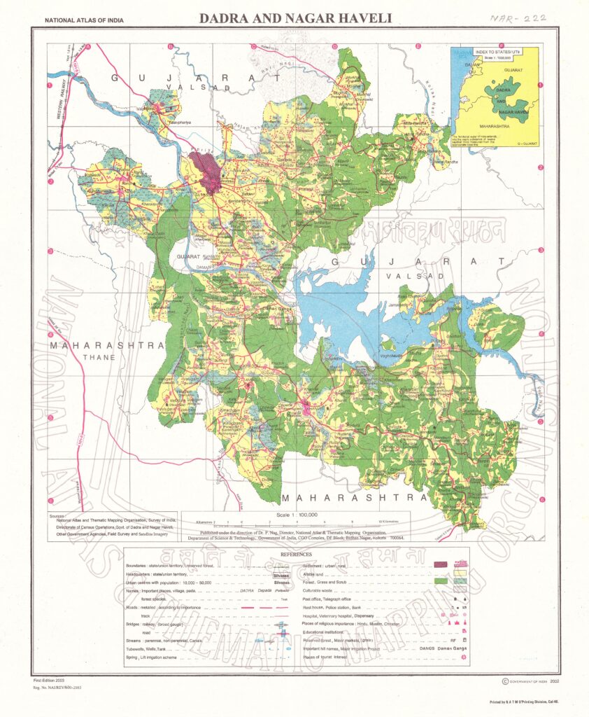 Carte de Dadra et Nagar Haveli.