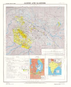 Carte du Jammu-et-Cachemire de 2007.