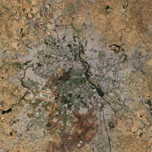 Image satellite de Delhi.