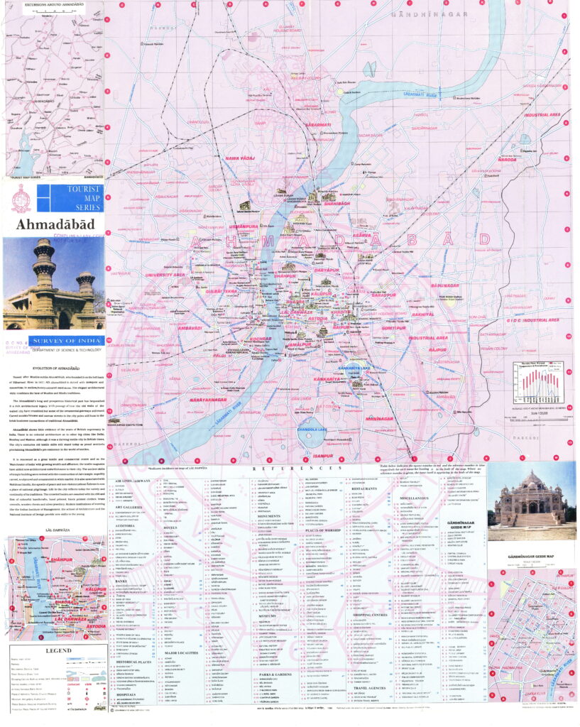 Carte d'Ahmedabad.