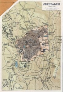 Plan de Jérusalem de 1920.