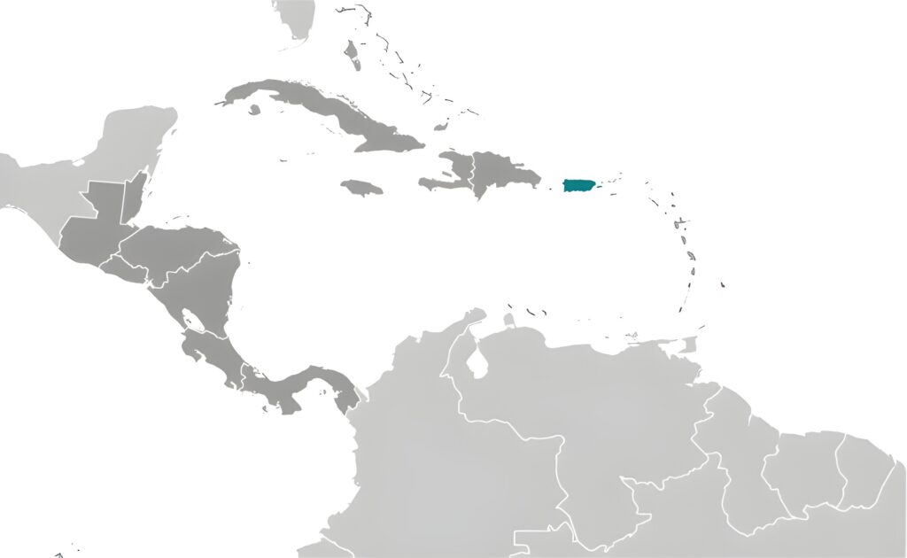 Carte de localisation de Porto Rico