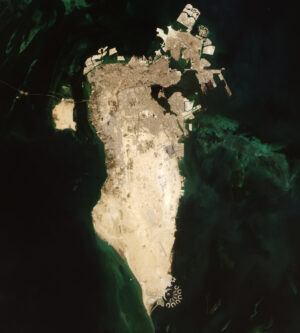 Images satellites de l’île de Bahreïn de 1987 et 2022