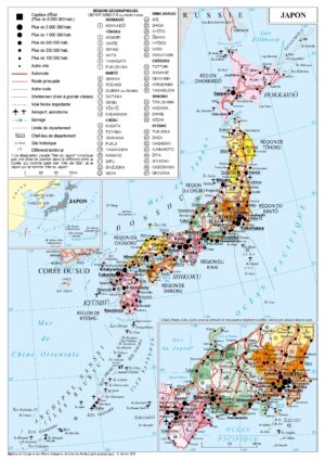 Carte politique du Japon