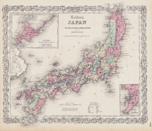 Carte du Japon de 1855