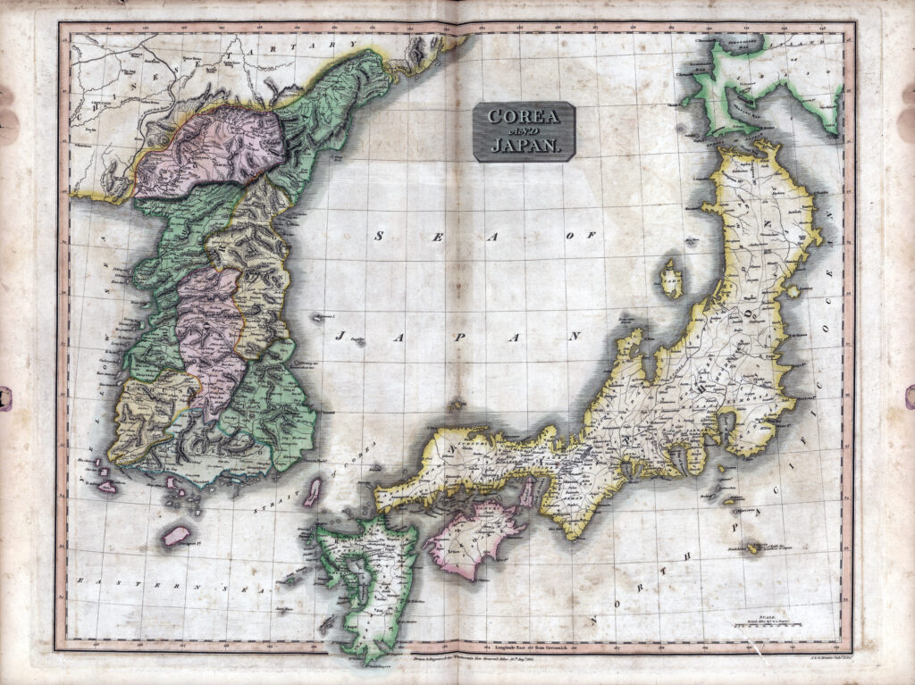 Corée et Japon en 1815.