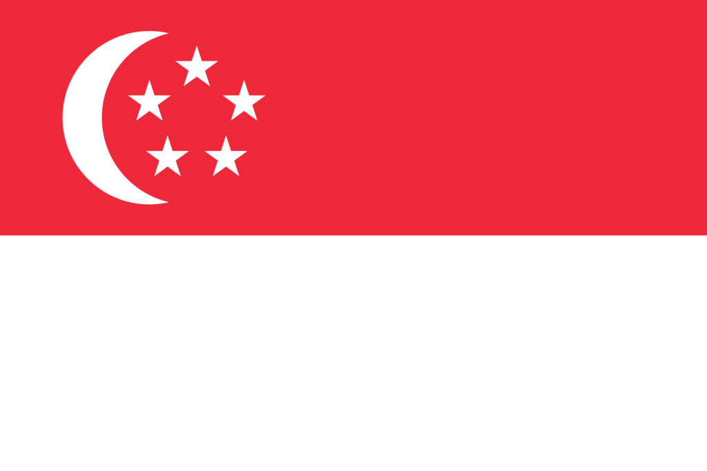 Drapeau de Singapour.