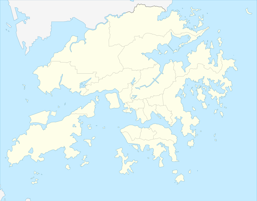 Carte vierge de Hong Kong.