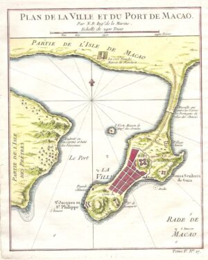 Plan de la Ville et du Port de Macao 1764