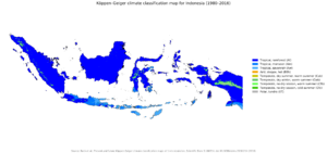Carte climatique de l’Indonésie