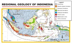 Carte géologique de l’Indonésie