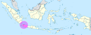 Carte de localisation de Jakarta en Indonésie.