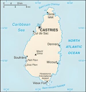 Quelles sont les principales villes de Sainte-Lucie ?