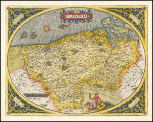 Carte de la Flandre de 1584