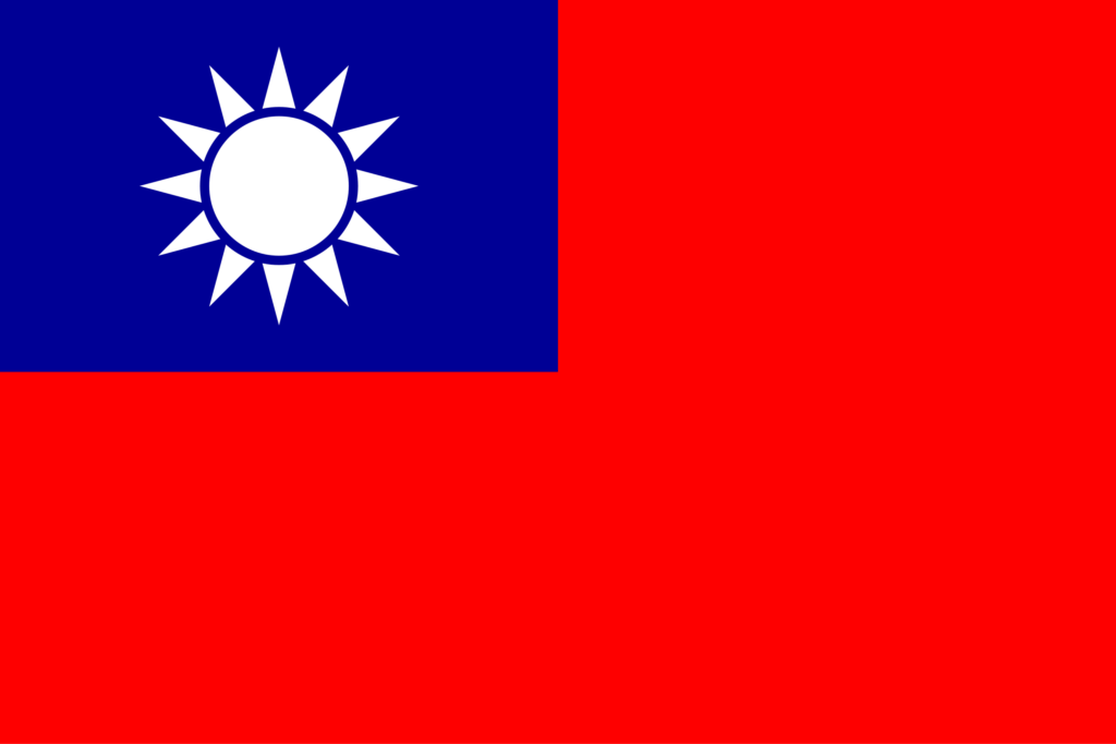 Drapeau de la république de Chine.