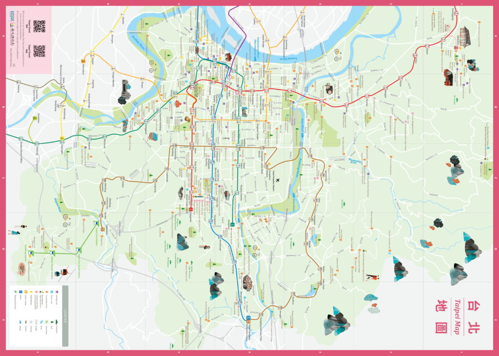 Carte de Taipei.