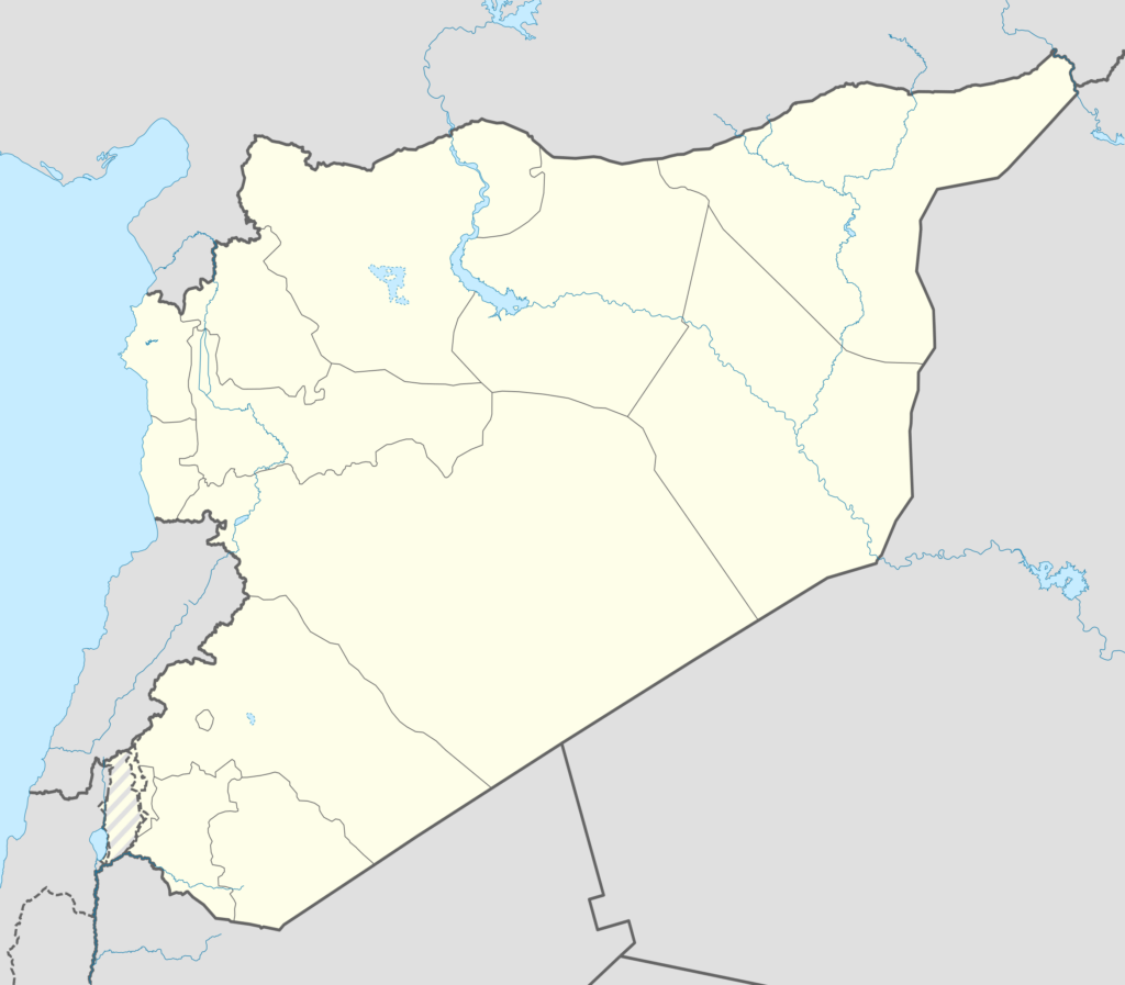 Carte vierge de la Syrie.