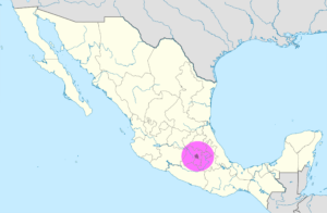 Carte de localisation de la ville de Mexico au Mexique.