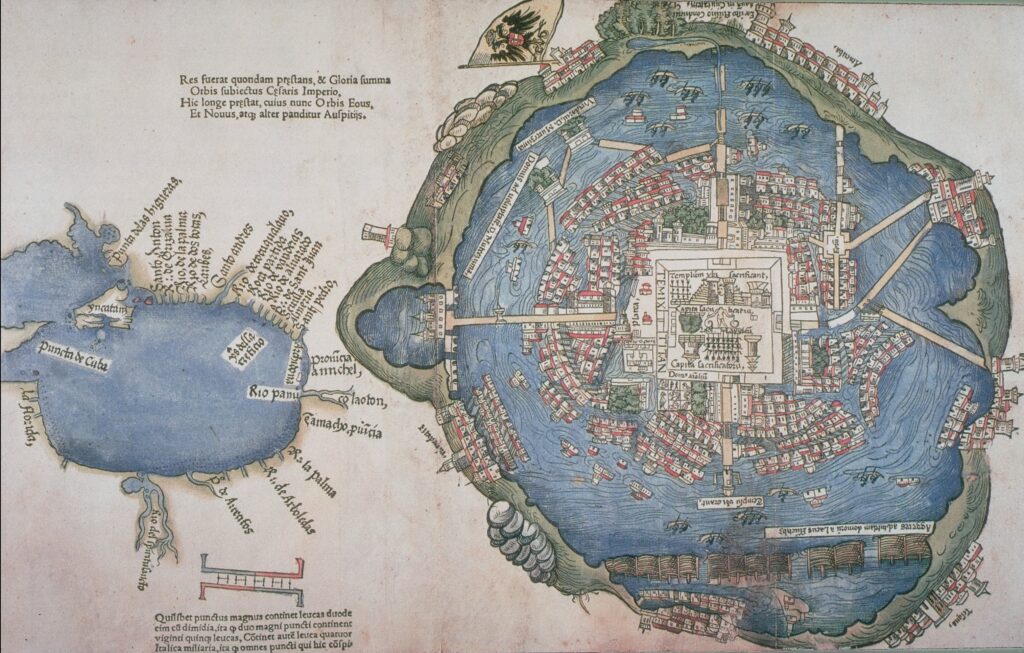 Plan de Tenochtitlan, 1524.