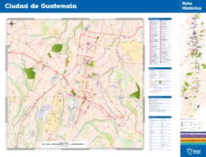 Carte de la ville de Guatemala