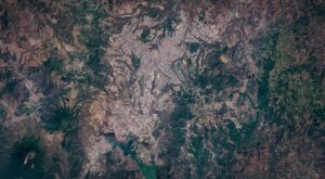 Vue satellite de la région métropolitaine de Guatemala City.