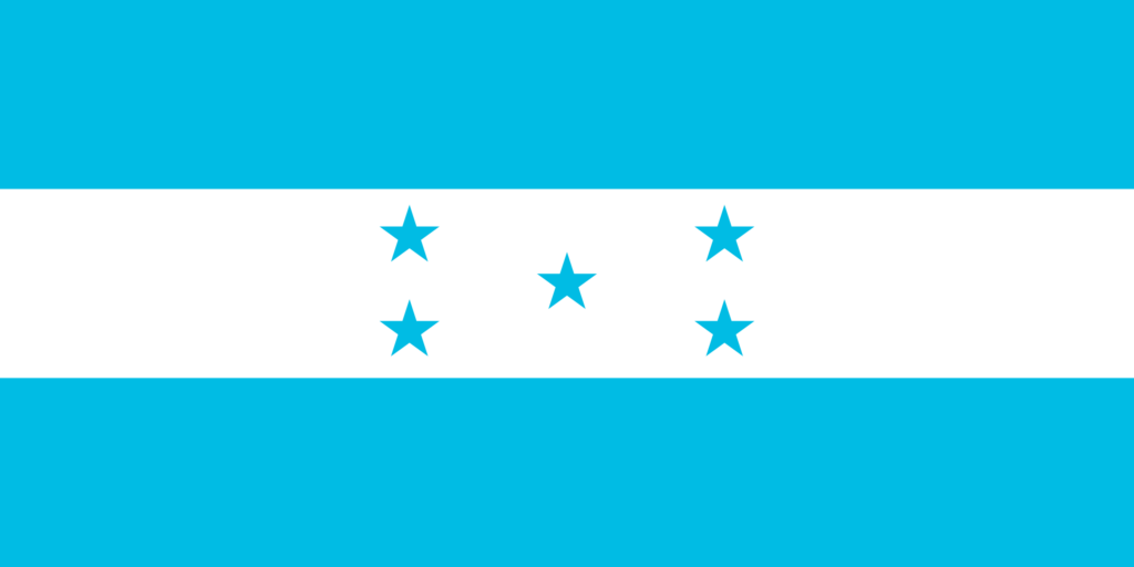 Drapeau du Honduras.