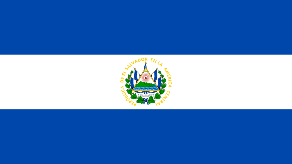 Drapeau du Salvador.